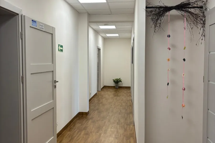 Wyremontowany korytarz w obiekcie w Sępólnie Krajeńskim